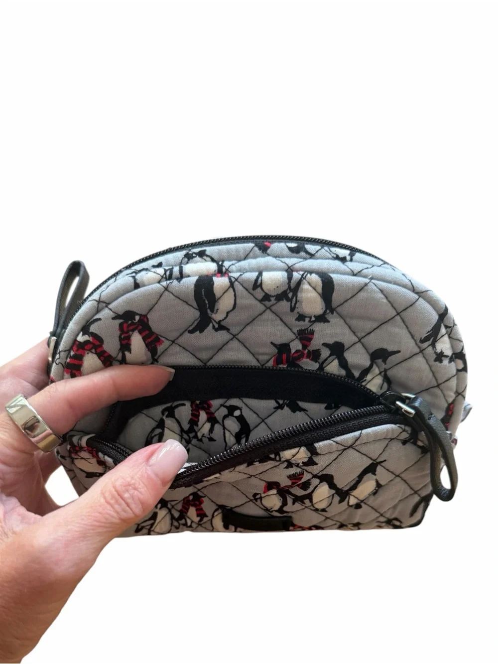 Vera Bradley quilted cosmetic
